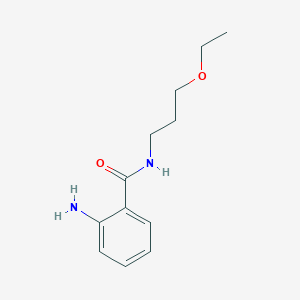 molecular formula C12H18N2O2 B2738032 2-amino-N-(3-ethoxypropyl)benzamide CAS No. 923184-33-2
