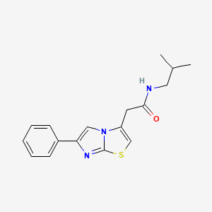 molecular formula C17H19N3OS B2738034 N-isobutyl-2-(6-phenylimidazo[2,1-b]thiazol-3-yl)acetamide CAS No. 897459-09-5