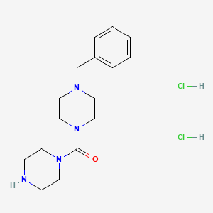 1-Benzyl-4-(piperazine-1-carbonyl)piperazine dihydrochloride