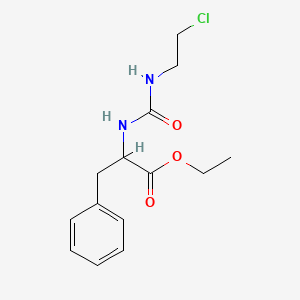 Ethyl 2-(([(2-chloroethyl)amino]carbonyl)amino)-3-phenylpropanoate