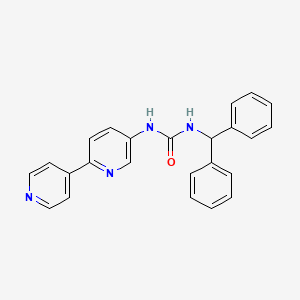 3-{[2,4'-Bipyridine]-5-yl}-1-(diphenylmethyl)urea