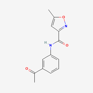 molecular formula C13H12N2O3 B2738059 N-(3-acetylphenyl)-5-methylisoxazole-3-carboxamide CAS No. 784086-73-3