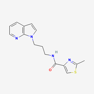 N-(3-(1H-pyrrolo[2,3-b]pyridin-1-yl)propyl)-2-methylthiazole-4-carboxamide