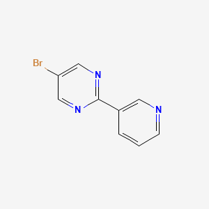 molecular formula C9H6BrN3 B2738089 5-溴-2-(吡啶-3-基)嘧啶 CAS No. 1240594-99-3