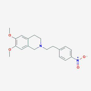 1,2,3,4-Tetrahydro-6,7-dimethoxy-2-[2-(4-nitrophenyl)ethyl]isoquinoline