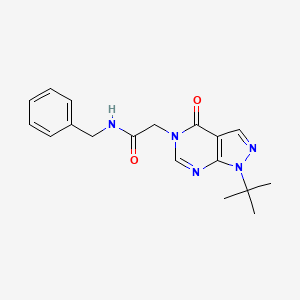 molecular formula C18H21N5O2 B2738119 N-benzyl-2-(1-(tert-butyl)-4-oxo-1H-pyrazolo[3,4-d]pyrimidin-5(4H)-yl)acetamide CAS No. 863448-06-0