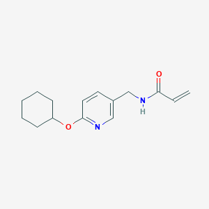 molecular formula C15H20N2O2 B2738178 N-[(6-Cyclohexyloxypyridin-3-yl)methyl]prop-2-enamide CAS No. 2361656-21-3