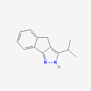 molecular formula C13H14N2 B2738181 3-(propan-2-yl)-2H,4H-indeno[1,2-c]pyrazole CAS No. 1119391-80-8