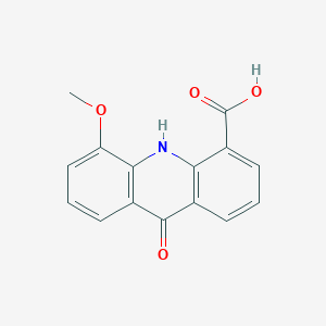 molecular formula C15H11NO4 B027382 5-甲氧基-9-氧代-9,10-二氢吖啶-4-羧酸 CAS No. 88377-31-5