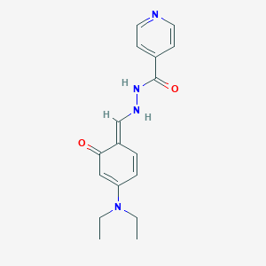 molecular formula C17H20N4O2 B273824 N'-[(E)-[4-(diethylamino)-6-oxocyclohexa-2,4-dien-1-ylidene]methyl]pyridine-4-carbohydrazide 