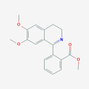 molecular formula C19H19NO4 B2738355 Methyl 2-(6,7-dimethoxy-3,4-dihydroisoquinolin-1-yl)benzoate CAS No. 155959-66-3