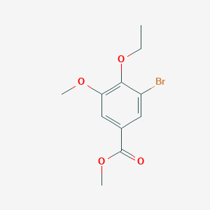 B2738394 Methyl 3-bromo-4-ethoxy-5-methoxybenzoate CAS No. 568558-21-4