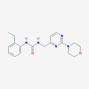 molecular formula C18H23N5O2 B2738396 1-(2-Ethylphenyl)-3-((2-morpholinopyrimidin-4-yl)methyl)urea CAS No. 1797656-94-0