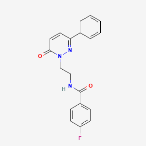 4-fluoro-N-(2-(6-oxo-3-phenylpyridazin-1(6H)-yl)ethyl)benzamide