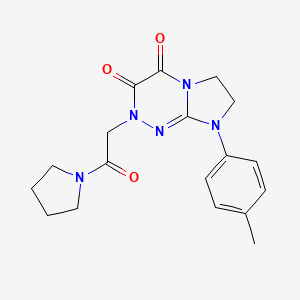 2-(2-oxo-2-(pyrrolidin-1-yl)ethyl)-8-(p-tolyl)-7,8-dihydroimidazo[2,1-c][1,2,4]triazine-3,4(2H,6H)-dione