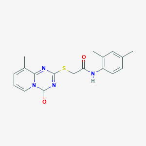 N-(2,4-dimethylphenyl)-2-(9-methyl-4-oxopyrido[1,2-a][1,3,5]triazin-2-yl)sulfanylacetamide