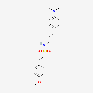 molecular formula C20H28N2O3S B2738502 N-(3-(4-(dimethylamino)phenyl)propyl)-2-(4-methoxyphenyl)ethanesulfonamide CAS No. 954029-37-9