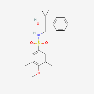 molecular formula C21H27NO4S B2738515 N-(2-cyclopropyl-2-hydroxy-2-phenylethyl)-4-ethoxy-3,5-dimethylbenzenesulfonamide CAS No. 1421469-35-3