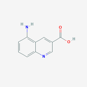 molecular formula C10H8N2O2 B2738619 5-Aminoquinoline-3-carboxylic acid CAS No. 1416439-59-2
