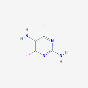 molecular formula C4H4I2N4 B2738668 Diiodopyrimidine-2,5-diamine CAS No. 2377034-69-8