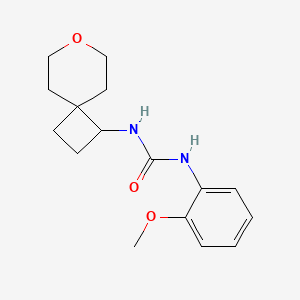 molecular formula C16H22N2O3 B2738726 1-(2-Methoxyphenyl)-3-{7-oxaspiro[3.5]nonan-1-yl}urea CAS No. 2320381-22-2