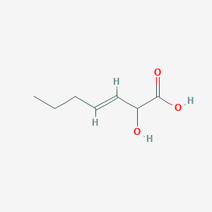 molecular formula C7H12O3 B2738728 2-Hydroxyhept-3-enoic acid CAS No. 562083-56-1