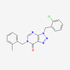 3-(2-chlorobenzyl)-6-(2-methylbenzyl)-3,6-dihydro-7H-[1,2,3]triazolo[4,5-d]pyrimidin-7-one