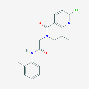 2-[1-(6-chloropyridin-3-yl)-N-propylformamido]-N-(2-methylphenyl)acetamide