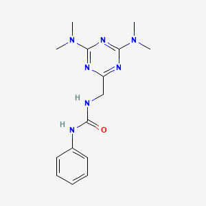 1-((4,6-Bis(dimethylamino)-1,3,5-triazin-2-yl)methyl)-3-phenylurea