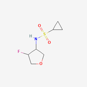 molecular formula C7H12FNO3S B2738812 N-(4-fluorooxolan-3-yl)cyclopropanesulfonamide CAS No. 2200399-40-0