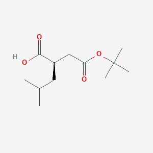 molecular formula C12H22O4 B2738817 (R)-2-(2-(tert-Butoxy)-2-oxoethyl)-4-methylpentanoic acid CAS No. 112245-04-2