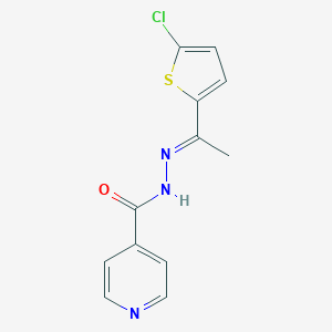 molecular formula C12H10ClN3OS B273882 N'-[1-(5-chloro-2-thienyl)ethylidene]isonicotinohydrazide 