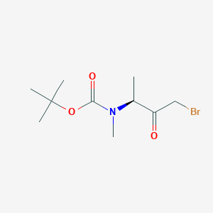 molecular formula C10H18BrNO3 B2738837 Tert-butyl N-[(2S)-4-bromo-3-oxobutan-2-yl]-N-methylcarbamate CAS No. 2413847-64-8