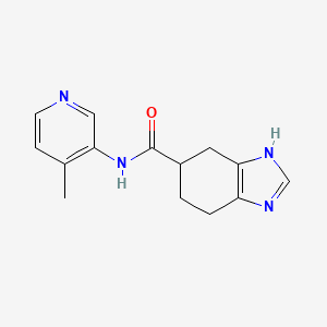 molecular formula C14H16N4O B2738854 N-(4-methylpyridin-3-yl)-4,5,6,7-tetrahydro-1H-1,3-benzodiazole-5-carboxamide CAS No. 2034504-13-5