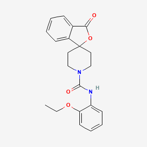molecular formula C21H22N2O4 B2738997 N-(2-Ethoxyphenyl)-3-oxospiro[2-benzofuran-1,4'-piperidine]-1'-carboxamide CAS No. 1797642-30-8