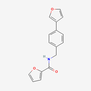 molecular formula C16H13NO3 B2739010 N-(4-(furan-3-yl)benzyl)furan-2-carboxamide CAS No. 2034378-44-2