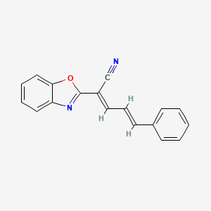 (2E,4E)-2-(1,3-benzoxazol-2-yl)-5-phenylpenta-2,4-dienenitrile