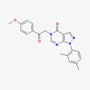 1-(2,4-Dimethylphenyl)-5-[2-(4-methoxyphenyl)-2-oxoethyl]pyrazolo[3,4-d]pyrimidin-4-one