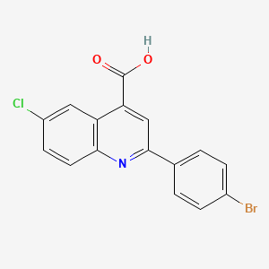 molecular formula C16H9BrClNO2 B2739051 Aminoacyl tRNA synthetase-IN-4 CAS No. 342017-94-1