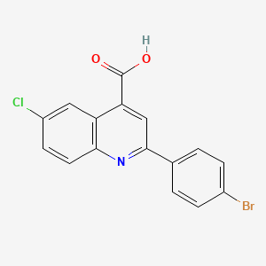 2-(4-Bromophenyl)-6-chloroquinoline-4-carboxylic acid