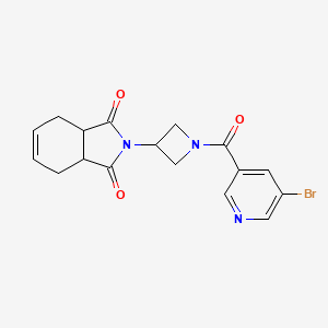 2-(1-(5-bromonicotinoyl)azetidin-3-yl)-3a,4,7,7a-tetrahydro-1H-isoindole-1,3(2H)-dione