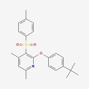 2-[4-(Tert-butyl)phenoxy]-4,6-dimethyl-3-pyridinyl 4-methylphenyl sulfone