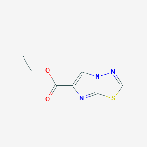 molecular formula C7H7N3O2S B2739064 Ethyl imidazo[2,1-b][1,3,4]thiadiazole-6-carboxylate CAS No. 96356-04-6