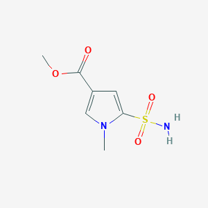 molecular formula C7H10N2O4S B2739067 Methyl 1-methyl-5-sulfamoylpyrrole-3-carboxylate CAS No. 2107052-74-2