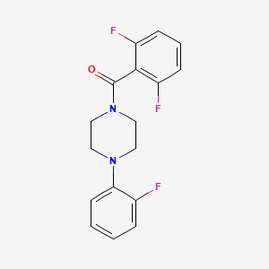 molecular formula C17H15F3N2O B2739073 1-(2,6-Difluorobenzoyl)-4-(2-fluorophenyl)piperazine CAS No. 497060-54-5