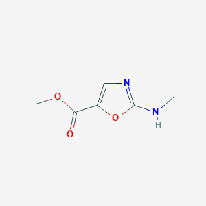 molecular formula C6H8N2O3 B2739077 Methyl 2-(methylamino)-1,3-oxazole-5-carboxylate CAS No. 2090523-85-4