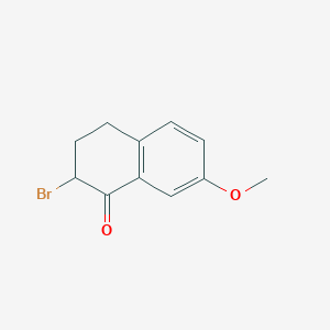 molecular formula C11H11BrO2 B027391 2-Bromo-7-methoxy-3,4-dihydronaphthalen-1(2H)-one CAS No. 85928-57-0