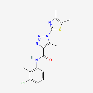 N-(3-chloro-2-methylphenyl)-1-(4,5-dimethylthiazol-2-yl)-5-methyl-1H-1,2,3-triazole-4-carboxamide