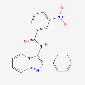 3-nitro-N-(2-phenylimidazo[1,2-a]pyridin-3-yl)benzamide
