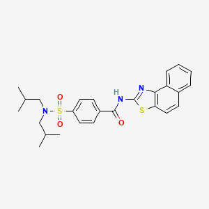4-(N,N-diisobutylsulfamoyl)-N-(naphtho[1,2-d]thiazol-2-yl)benzamide